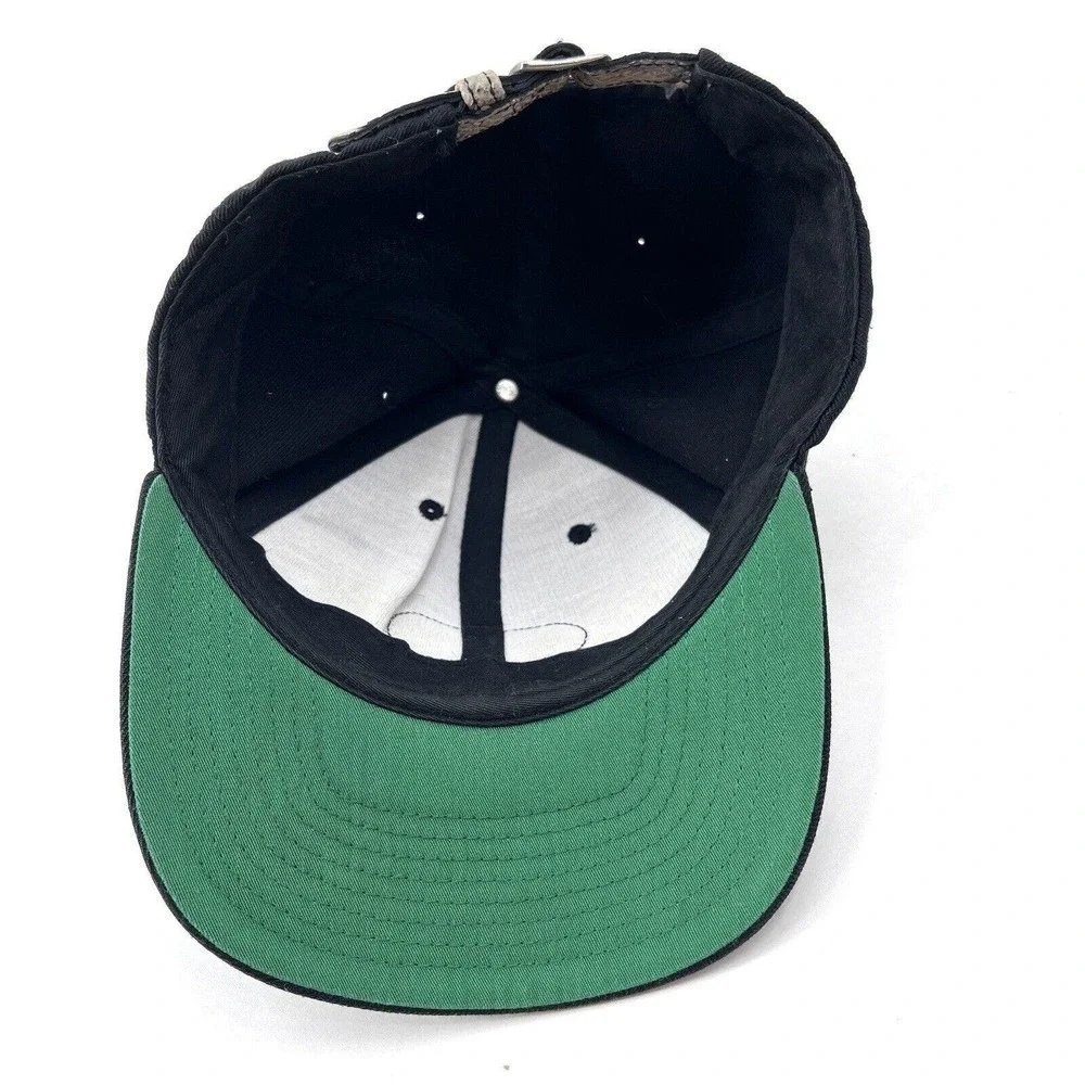 Daily Doses Black Spellout Logo Mens Strapback Cap Hat
